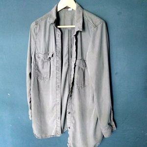 &denim button up blouse